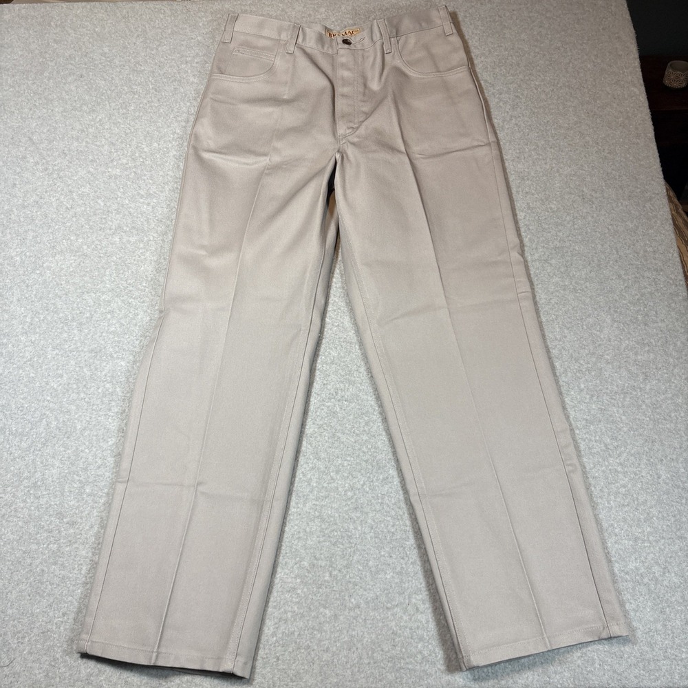 VTG BIG MAC‎ Men's Light Gray Jean/ Pants 36x32 80s BRAND NEW RARE!!